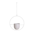 Hanging Plant Pot Holder with Iron Frame