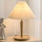 Table Lamp with Walnut Wood Base